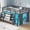 Gray, variant on Low Loft Bed Twin Size with LED Lights and Montessori Storage Bookshelf, Twin Loft Bed Frame with Secret Play Space, Toy Box, Safety Guardrails and Stairs, Wood Twin Beds for Boys/Girls,White