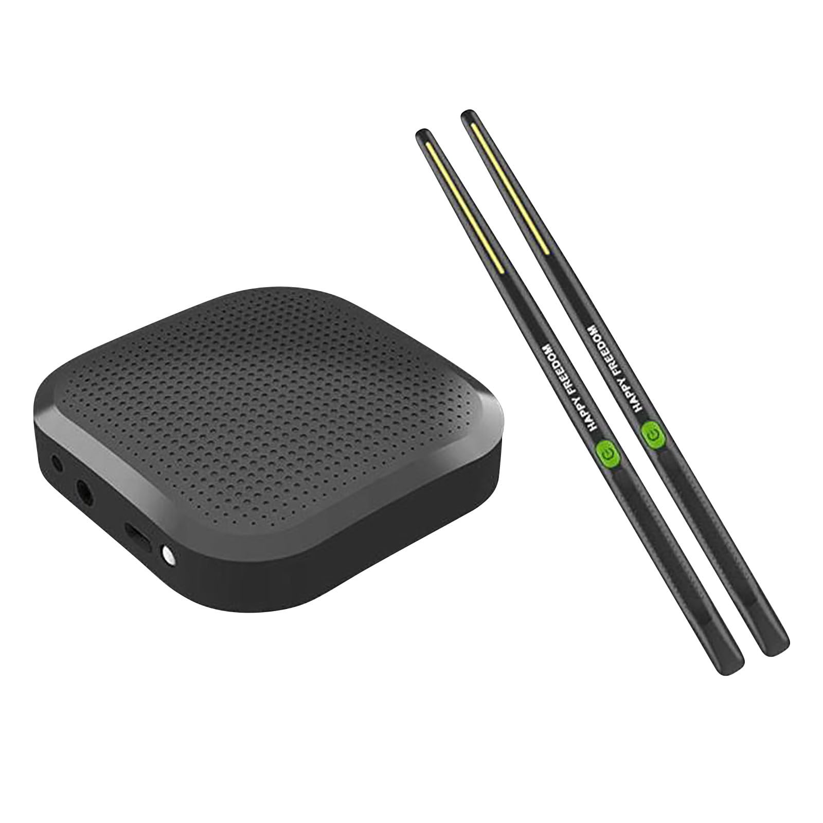 Virtual Electronic Drum Set, Air Drum Sticks Set, Electric Drumsticks, Air Drum with Drumsticks, Bluetooth and 8 Sounds, Electric Tabletop Drum Set Machine for Beginners Adults Kids Gift (Black)