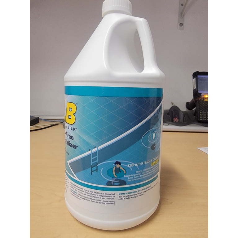 GLB Aqua Silk Pool Liquid, Chlorine Free Shock Oxidizer, 1 Gallon