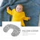 thumbnail image 5 of EeaseMX Fundas de almohada de lactancia multifuncionales con forma de U para maternidad, lactancia materna, recién nacidos y bebés - Lunares negros, 5 of 8