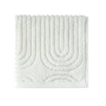 thumbnail image 3 of (2 pack) Beautiful by Drew Barrymore Textured Washcloth, Soft 100% Cotton, Off White, 3 of 9