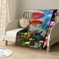thumbnail image 2 of JEUXUS  Mushroom Blanket Throw,Mushroom Gifts for Women,Mushroom Gifts for Mushroom Lovers Blanket,Mushroom Throw Blanket for Teens,Cozy Mushroom Themed Gifts Blanket for Sofa Couch, 2 of 6