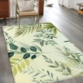 thumbnail image 2 of Green Blue Leaves Area Rugs 3'x5', Small Throw Rugs for Living Room Bedroom, Summer Botanical Farmhouse Watercolor Leaf Indoor Outdoor Rug Non-Slip Low Pile Carpet Runner Reversible Floor Mats, 2 of 8