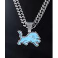 thumbnail image 3 of Lions 24-Inch Gem Chain Necklace - Silver Finish - Detroit Fan Jewelry for Game Day & Gifts, 3 of 5
