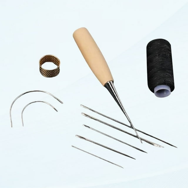CUITING Heavy Duty Leather Sewing Hand Needles Set - 10 Needles for Upholstery Leather Canvas Carpet Repair (Hand Sewing Needles) B12 Embroidery & Crewel Needles
