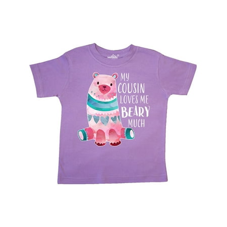 

Inktastic My Cousin Loves Me Beary Much with Cute Bear Gift Toddler Boy or Toddler Girl T-Shirt