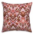 thumbnail image 2 of Creative Products Red Ikat 18 x 18 Spun Poly Pillow, 2 of 3