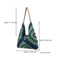 thumbnail image 7 of Yoyauz Women's Grass Woven Beach Bag - Women's Beach Handmade Woven Handbag, Summer Mesh Hollow Shoulder Bag, Suitable for Holidays, 7 of 7