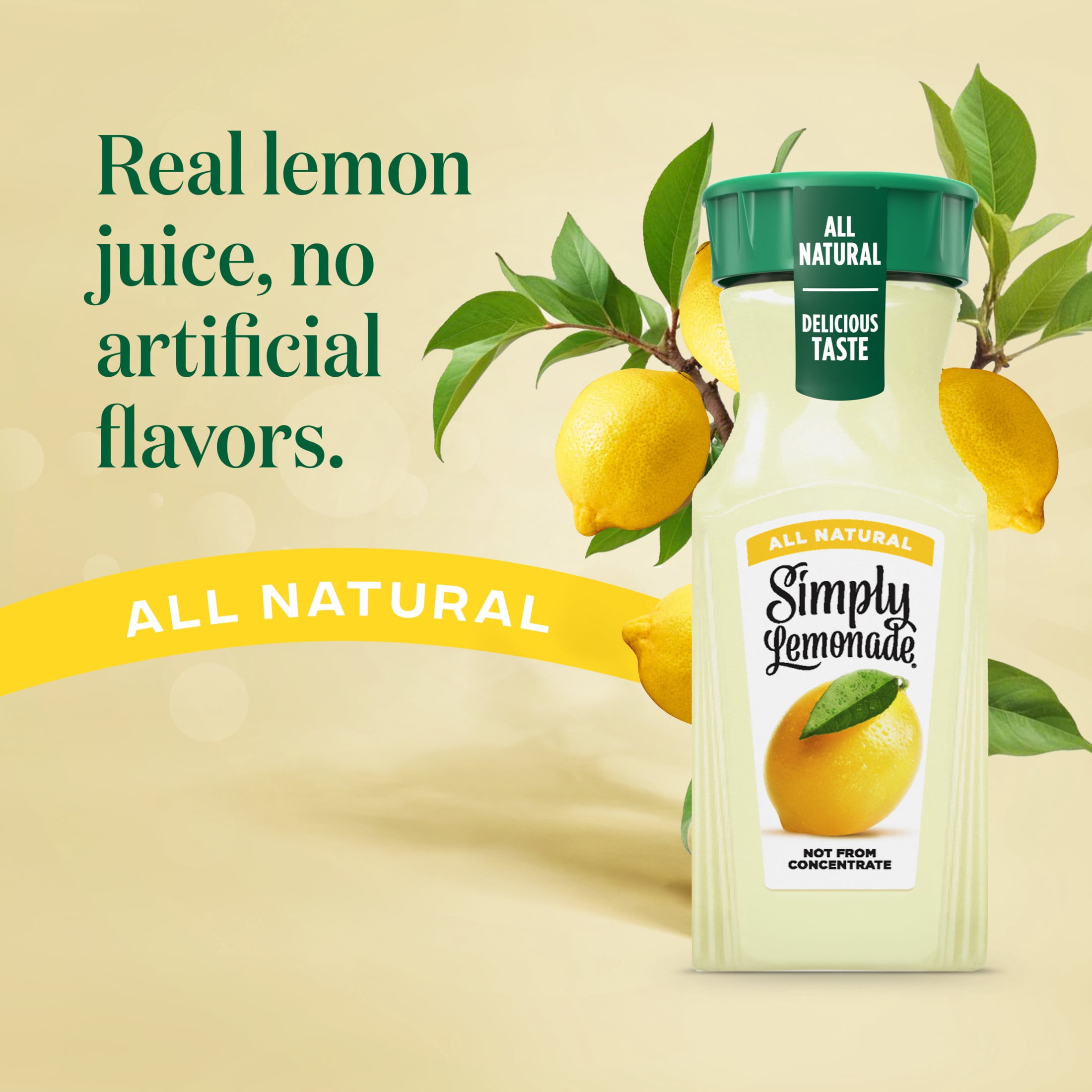 Simply Lemonade Bottles, 8 fl oz, 4 Pack
