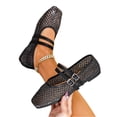 thumbnail image 3 of Norvail Womens French Style Hollowed Out Solid Color Mary Jane Flats, Breathable Slip On Casual Dress Shoes for Office Garden Party Summer Daily Wear, 3 of 7