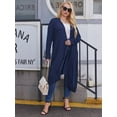 thumbnail image 4 of Weardear Women's Plus Size Cardigan Long Sleeve Open Front Drape Cardigans Lightweight Long Duster, 4 of 7