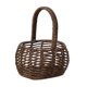 thumbnail image 1 of Cesta portátil de ratán Cesta de mano Cestas de almacenamiento de mimbre portátiles hechas a mano Ovaladas marron oscuro, 1 of 7