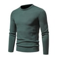 thumbnail image 4 of IROINNID Men's Sweater Round Neck Long Sleeve Jumper Mid-Length Solid Color Leisure Pullover Autumn wear Slim Fit Sweater Korean Version Bottoming Shirt Thread, 4 of 5