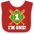 thumbnail image 3 of Inktastic 1st Birthday Baseball Party Boys Boys Baby Bib, 3 of 4