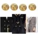 thumbnail image 3 of BR Botones de chaqueta y abrigo dorado estilo británico vintage - Juego de 10, 3 of 3