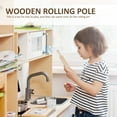 thumbnail image 4 of 2 Pcs Wooden Bowl Toy Portable Rolling Pin Dough Roller Toys Children’s DIY Baking Tool Kid, 4 of 6