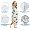 thumbnail image 7 of Cartoon Tractors Wheelbarrows White Pattern Hooded Bath Towel，60"x35" for Ages 3 To 12 Kids, Quick Dry Lightweight Soft Microfiber Hood Beach Towel Cover Up for Kids, 7 of 7