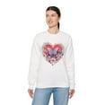 thumbnail image 4 of Floral Heart Sweatshirt, Floral Love Sweatshirt, Valentine's Day Sweatshirt, Heart Floral Sweatshirt, 4 of 54
