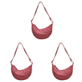 thumbnail image 1 of Bolsos cruzados simples Likrtyny para mujer portátiles para el trabajo rosa 3 uds, 1 of 8