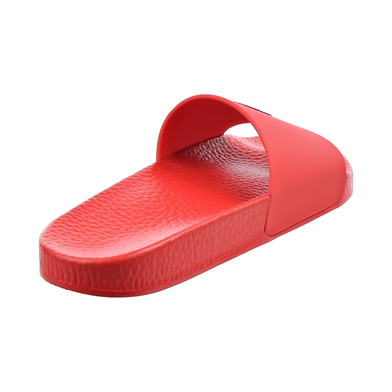 Red slides best sale mens