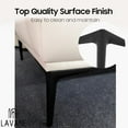 thumbnail image 4 of LAVANE 6 Inch / 15 cm Metal Furniture Legs, Set of 4 Modern Iron Diamond Triangle Furniture Feet DIY Replacement Black for Cabinet Cupboard Sofa Couch Chair Ottoman, 4 of 6