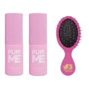 Bundle - 3Items : Design.Me Puff Me Volumizing Cloud Mist, 0.32 Ounce (Pack of 2 ) & Beautify Beauties Mini Hair Brush