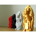 thumbnail image 2 of Mythological Xolotl Style Figurine – Black Decorative Home Accent Statue, 2 of 9