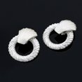 thumbnail image 4 of Women Earrings Simple Round Non Pierced Clip on Earrings Dangle Earrings, 4 of 10