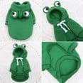 thumbnail image 4 of Cute Fruit Pet Costume Dog Clothes for Small Dogs Warm Fleece Doggy Hoodies Pet Dog Cat Clothing Puppy Sweater for Chihuahua Pug (Frog,S), 4 of 7