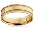 thumbnail image 1 of Alliance de Mariage Rainurée pour Homme en Or Jaune 14K 6 mm, 1 of 2