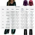 thumbnail image 3 of mihongmao Summer Cruise Outfits For Women 2026 Pilates Outfits Women's Casual Loose-fitting Round Neck Pullover Long-sleeved Trousers Velvet Suit Green 3X, 3 of 9