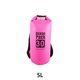 thumbnail image 5 of Soidarity Bolsas impermeables multifuncional para exteriores Equipo de gran capacidad Bolsa plegable para kayak Rafting Piscina Deportes de playa Deportes acuáticos Rosado 5L solo hombro Soidarity OD025898-68, 5 of 6