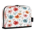 thumbnail image 2 of Standing Pencil Case with Base Large Capacity Stationery Pouch Pen Bag with Zipper for Women Men Pastel Watercolor Floral Pattern, 2 of 7