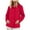 Red, variant on GEWSEY Womens Military Anorak Jacket Zip Up Snap Buttons Lightweight Safari Utility Coat Outwear With Pockets (Red, M)