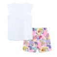 thumbnail image 2 of HILEELANG Toddler Girl Summer Short Clothes Sets Outfits Easter Cotton White Butterfly Tee Shirts Shorts Playwear 5T, 2 of 5