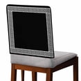 thumbnail image 2 of Black Chair Back Covers, Removable Chair Covers for Dining Chairs Set of 6, Washable Chairs Slipcovers Back Seat Protector for Wedding Party 19"x20", 2 of 9