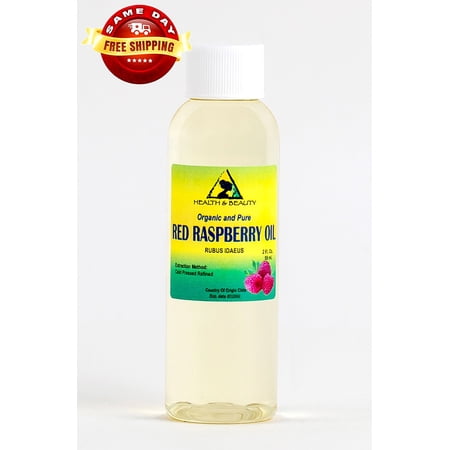 RED RASPBERRY SEED OIL REFINED ORGANIC CARRIER COLD PRESSED 100% PURE 2 OZ