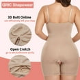 thumbnail image 4 of QRIC Women Full Body Shapewear Tummy Control Bodysuits Thigh Slimmer Shorts Seamless Butt Lifter Shaper, 4 of 6