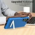 thumbnail image 5 of CoverON For Samsung Galaxy S21 FE Case, Slim Metal Kickstand Rugged Dual Layer Phone Cover, Blue, 5 of 8