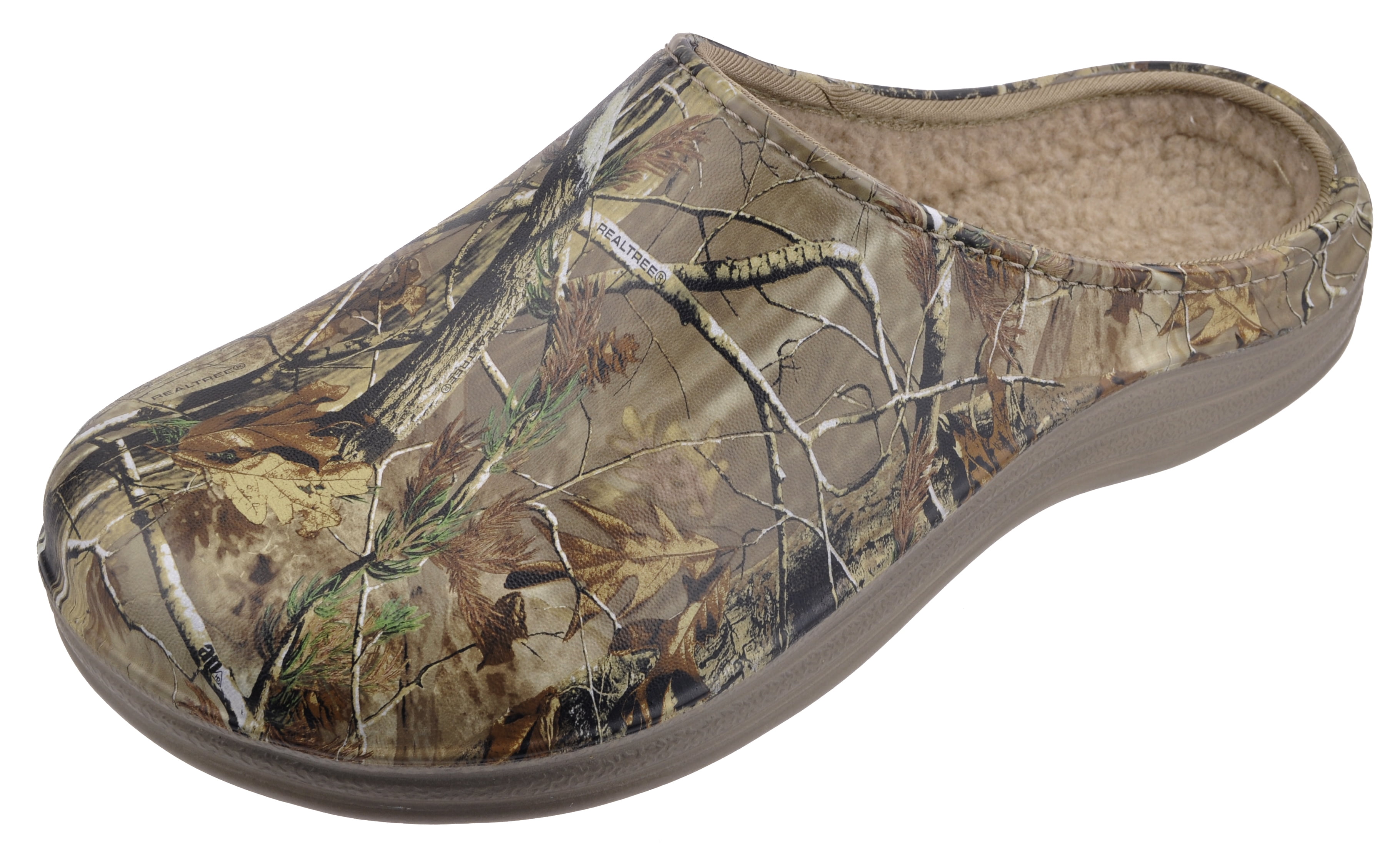 men's camo lined clogs