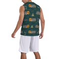 thumbnail image 5 of Easygdp Big Machine Men's Mesh Basketball Jersey Quick Drying Sleeveless Shirts Fitted Muscle Tank Tops Sport Round Neck T-Shirt - Large, 5 of 9