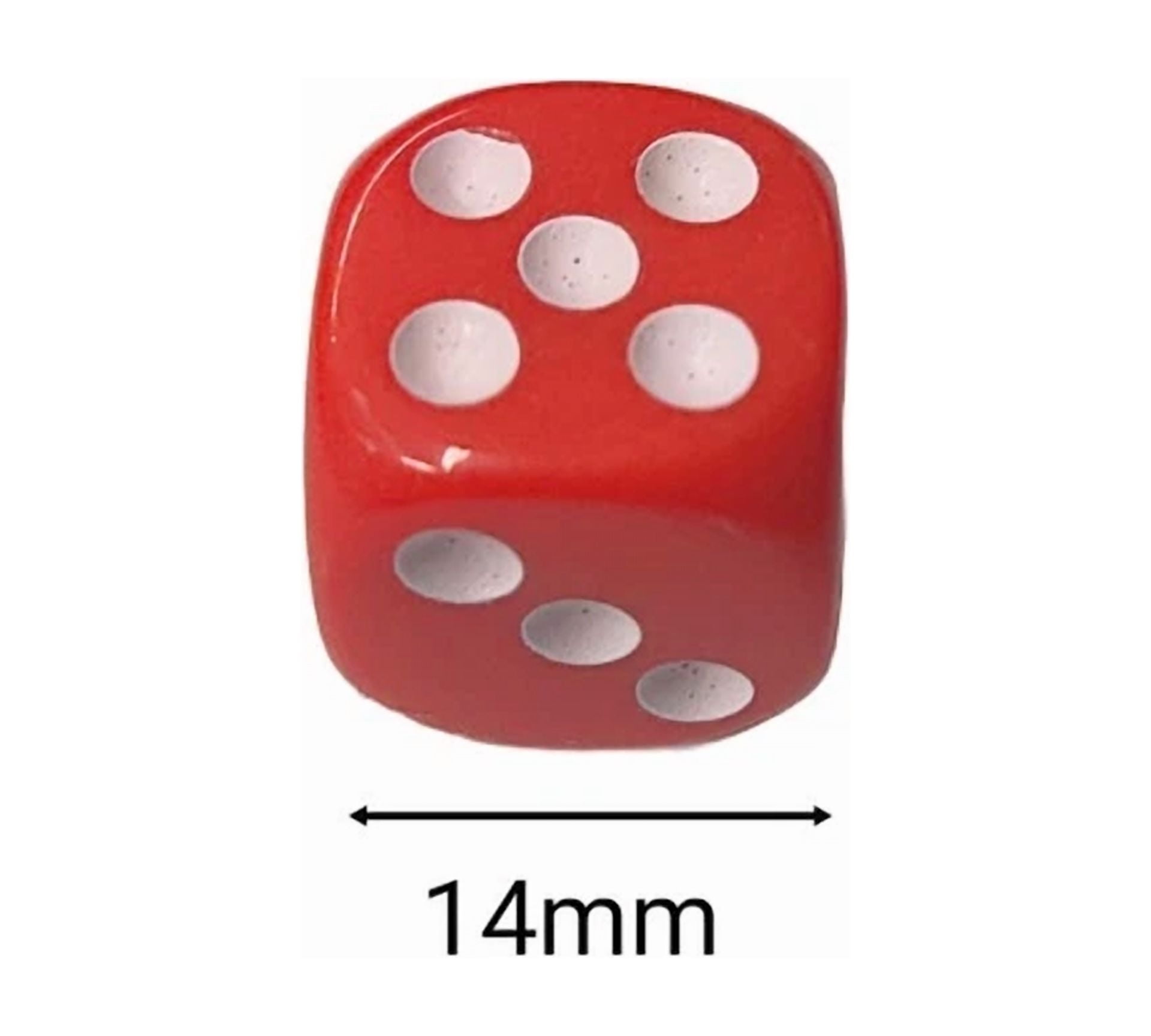 PRIME- Lot Of 24Pc Game Dice Six Sided 14Mm Multicolors