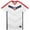 White, variant on Icon Sports Official Licensed US Soccer USMNT Youth Kids Striker Game Day Shirt - Navy, YM (Add Name/Number)