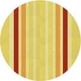 thumbnail image 1 of Ahgly Company Machine Washable Indoor Round Transitional Bold Yellow Area Rugs, 4' Round, 1 of 7