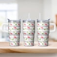 thumbnail image 2 of 20OZ Flamingo Stainless Steel Insulated Tumbler with Handle Coffee Mug Cup BPA Free Sweat Proof Ideal for Hot Cold Beverages Gifts for Women Girls on Birthday Christmas Summer, 2 of 6