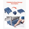 thumbnail image 3 of VEVOR Reposapies plegable para patio de HDPE de 15,7 L x 18,9 W x 13 H Adirondack Ottoman, color azul, 3 of 9