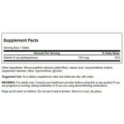 Swanson Vitamin K-1 100 mcg 100 Tabs (2 Pack)