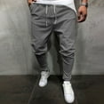 thumbnail image 1 of MYG Men Running Gym Fitness Joggers Pants Cargo Sweatpants Sports Workout Trousers, 1 of 9