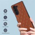 thumbnail image 3 of TECH CIRCLE PU Leather Case for Samsung Galaxy Z Fold 7 (2025 Release) 8.2"/6.5" Cell Phone, Slim Fit and Lightweight, Shockproof Protective Hard Cover for Women Men, Brown, 3 of 8