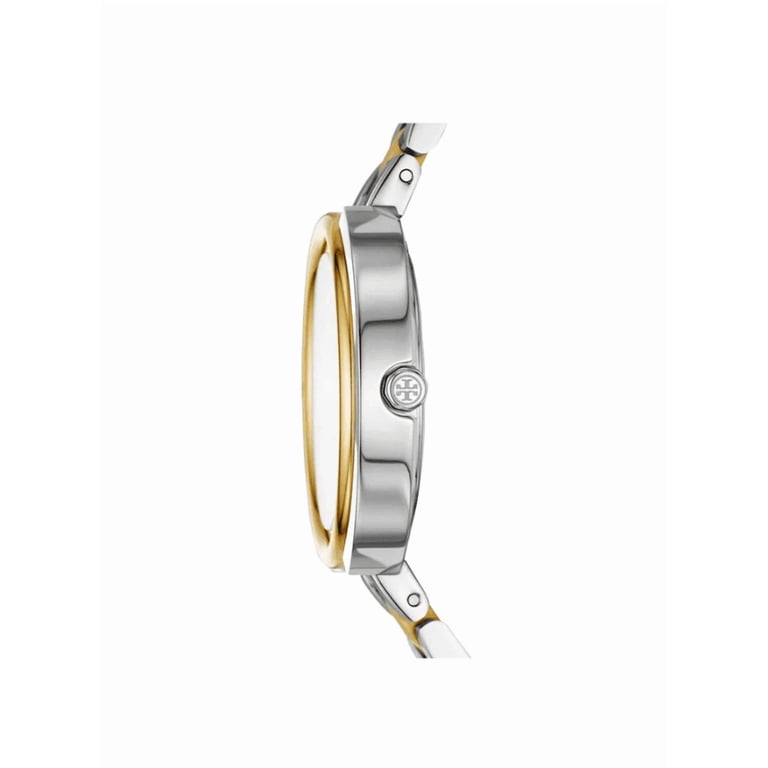 TORY BURCH TBW6209 THE MILLER TWO TONE STAINLESS STEEL WOMEN WATCH Tory Burch TBW6209 Miller Two Tone Gold Silver Logo Dial  main image 2